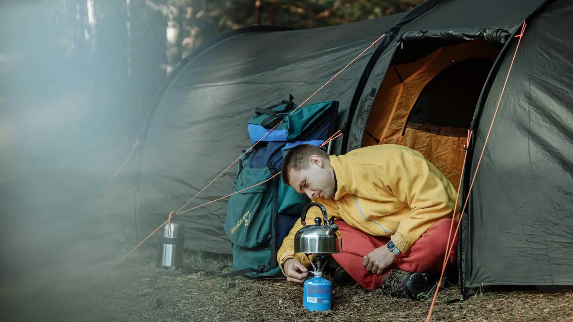 People enjoying a campfire and starry night, illustrating why go camping
